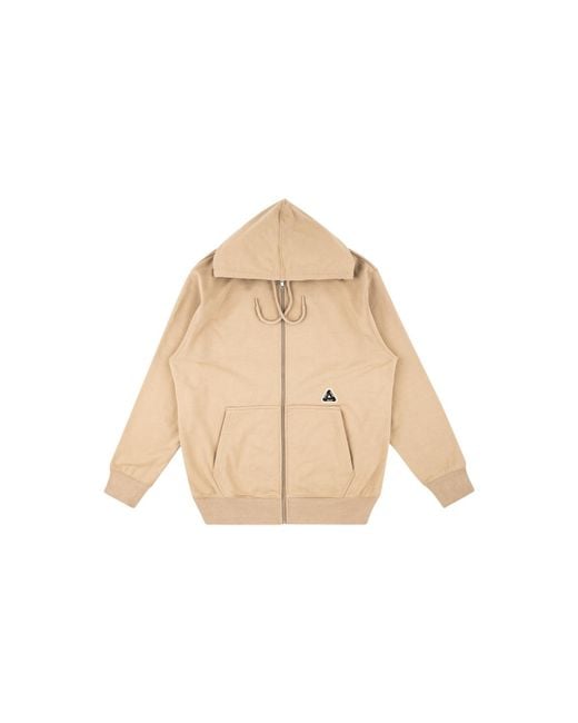 Palace Black Sofar Zip Hoodie "Sesame" P17Hd096T" for men