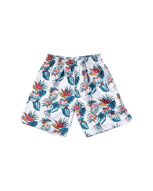 Mitchell & Ness Blue Nba Floral Swingman Shorts "1991 New York Knicks" Smshng18271-Nykblck91" for men