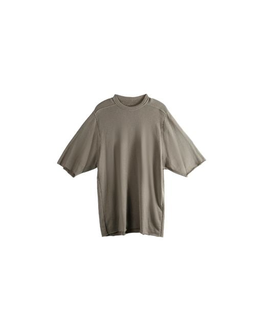 Rick Owens Black Jumbo T-Shirt "Dust" Ru01F2249 Jnt 34" for men