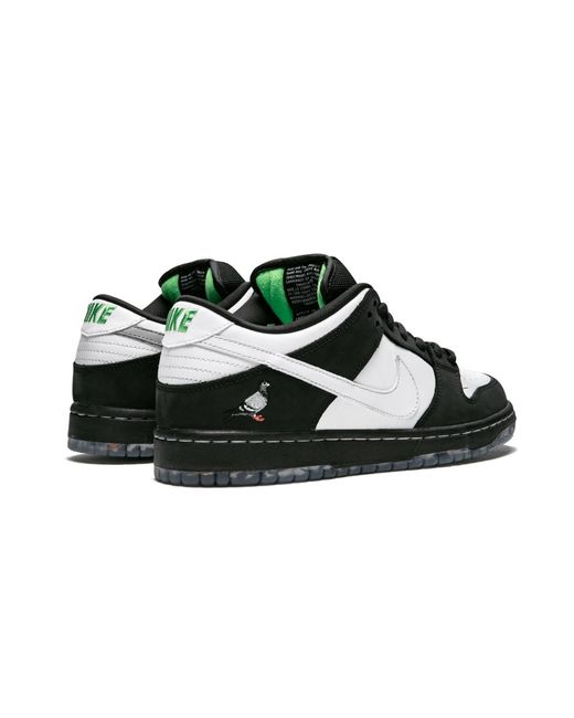 Nike Black Sb Dunk Low Pro Og Qs "Panda Pigeon" Bv1310 013" for men