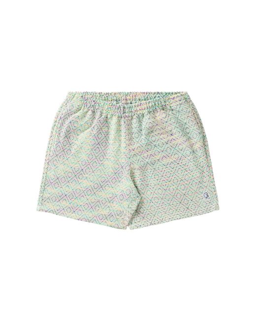 BBCICECREAM Black Rays Shorts "Jade Lime" 861 4103 Jde" for men