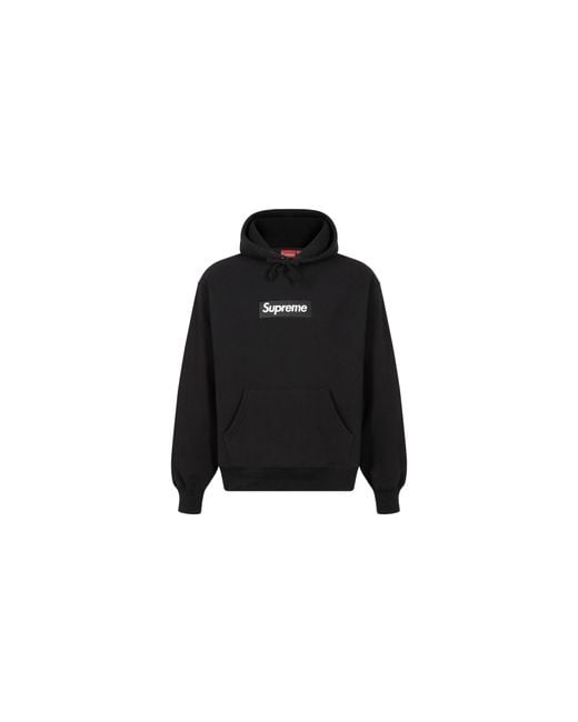 Supreme Black Box Logo Hoodie "Fw23