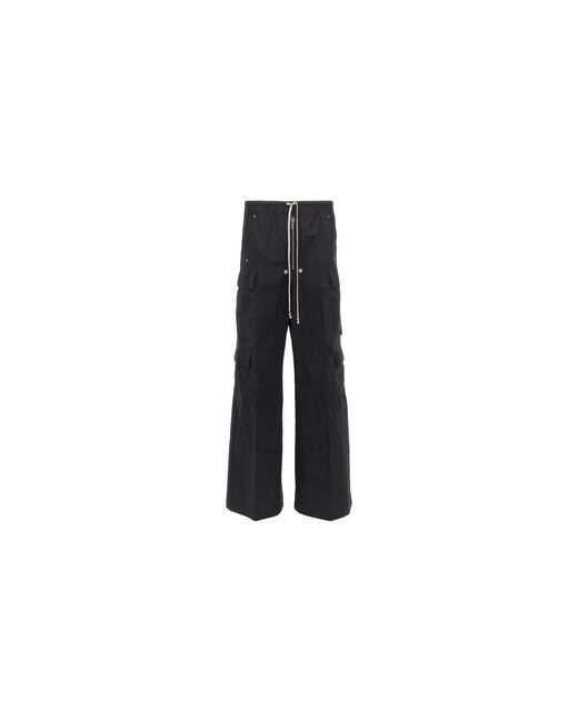 Rick Owens Black Cargobelas Pants Ru01F2339 Te 09" for men