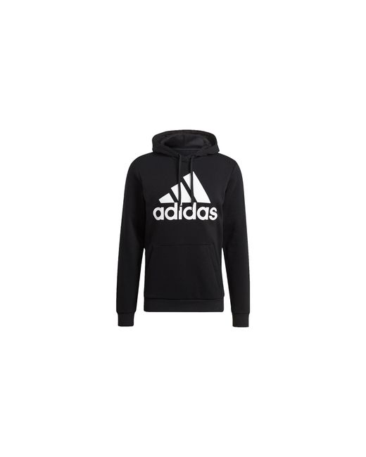 Adidas Black Essentials Fleece Big Logo Hoodie Gk9220" for men