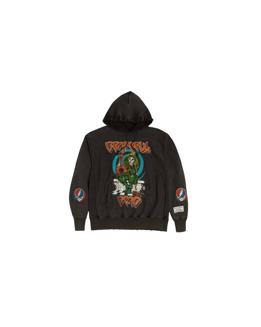 GALLERY DEPT. Black Grateful Dead Hooded Sweatshirt 'Goat Exclusive' Gdgdhwbge" for men