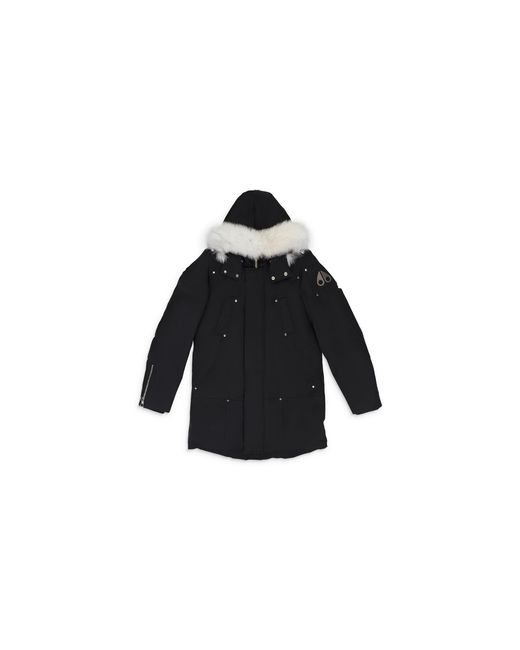 Moose Knuckles Black Original Stirling Parka Natural" Msk Motw 0034" for men