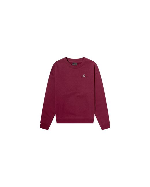 Nike Red Brooklyn Crewneck Sweatshirt "Cherrywood/ Dq4462 645"