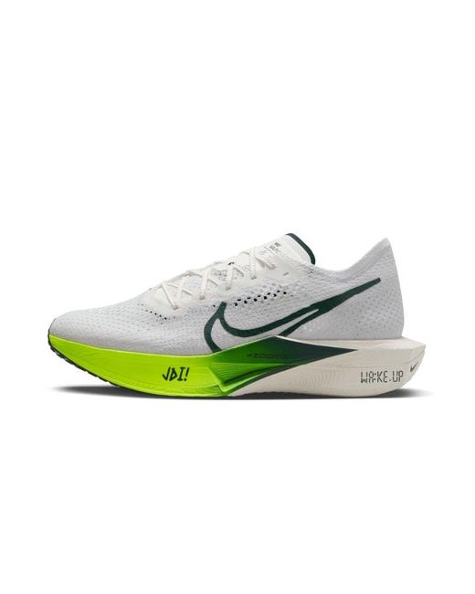 Nike Green Vaporfly 3 Road Racing Shoes for men