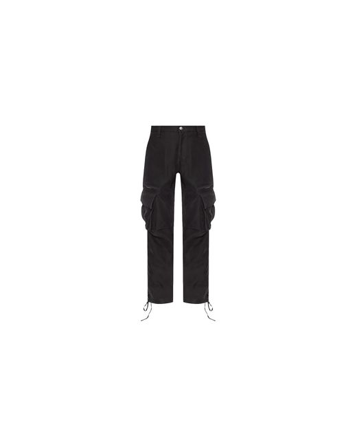Rhude Black Corda Ski Cargo Pants Rhpf24Pa02320 Blk" for men