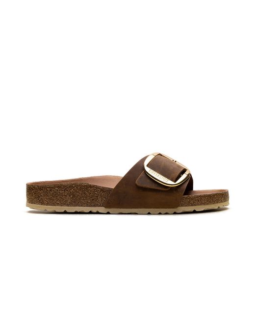 Birkenstock Black Madrid Big Buckle "Cognac" 1006525"