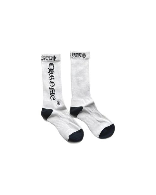 Chrome Hearts Black Fuck You Logo Socks (1 Set) Chrm0603" for men