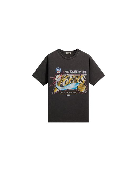Kith Black Nba All-Star Philadelphia 76Ers Vintage T-Shirt Khm034946 001" for men