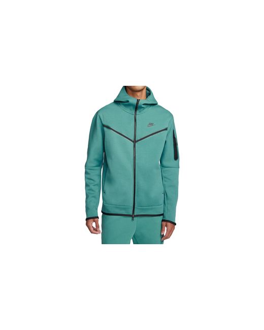 Nike Green Sportswear Tech Fleece Full‑Zip Hoodie "Mineral" Cu4489 381" for men