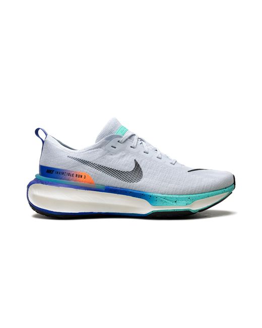 Nike Blue Zoomx Invincible Run 3 "Pure Platinum Bright Mango Cool Mint" Hf4904 043" for men