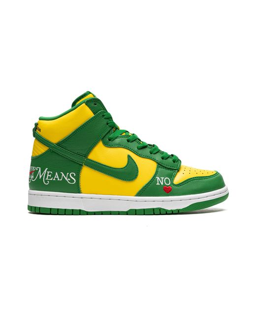 Nike Yellow Sb Dunk High "Supreme for men