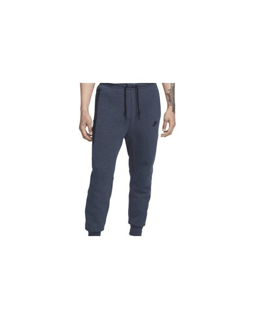 Nike Black Tech Fleece Sweatpants "Obsidian Heather Fb8002 473" for men