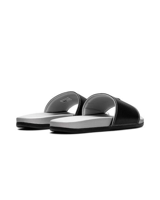 Adidas Black Adilette Comfort Slides "Core Metallic" Jq2254" for men
