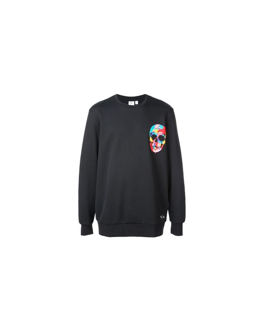 PUMA Black Bradley Theodore Crewneck 578228 01" for men