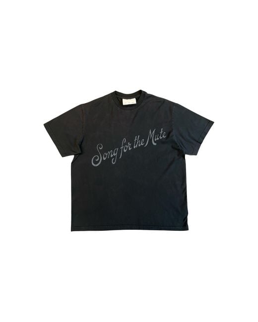 Song For The Mute Black Logo Standard T-Shirt "Overdye Smoke" 262_Mts035P13_Drpesmo" for men