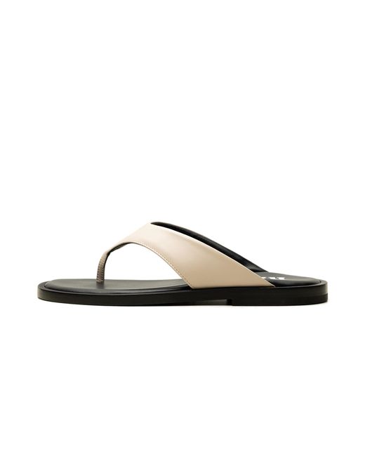 Rhude Black Thong Flip Fops "Off- Rhss24Fo02619273" for men