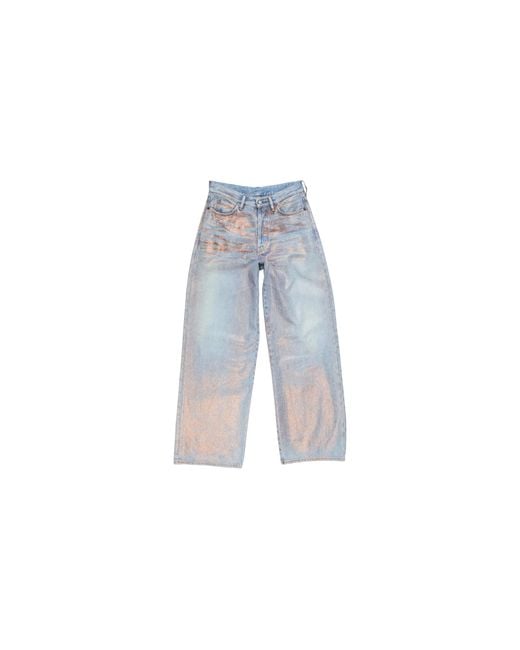 Acne Black 1981 Glitter Denim Jeans Copper" C00119Cp1" for men