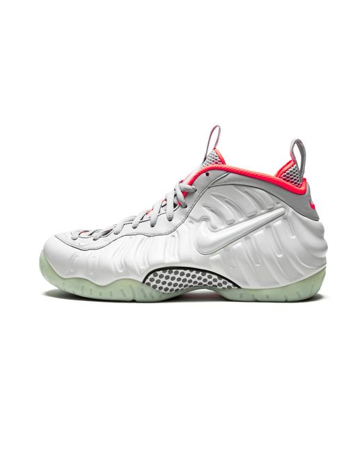 Nike Gray Air Foamposite Pro Prm "Pure Platinum" 616750 003" for men