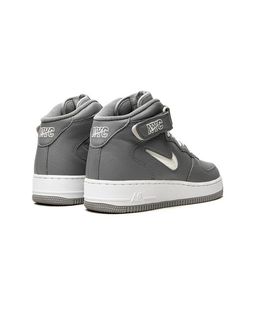 Nike Black Air Force 1 Mid Qs "Jewel Nyc Cool" Dh5622 001" for men