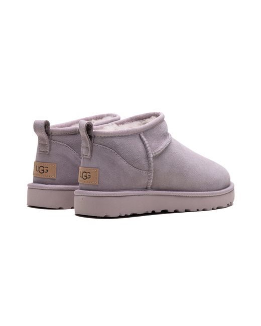 Ugg Purple Classic Ultra Mini Boot "Pale Smoke" 1116109 Psk"