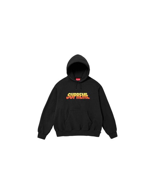 Supreme Black Gradient Hoodie "Fw25