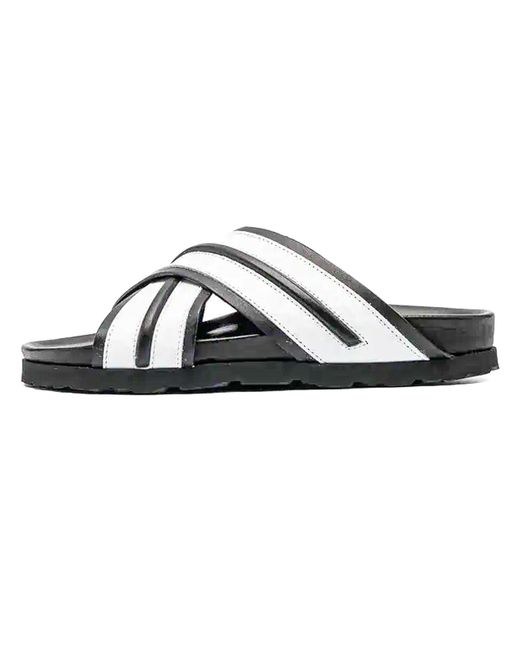 Palm Angels Black Criss-Cross Slip-On Sandals 231695M234013" for men