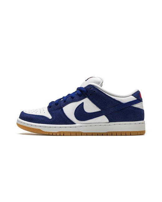 Nike Blue Sb Dunk Low "Los Angeles Dodgers" Do9395 400" for men