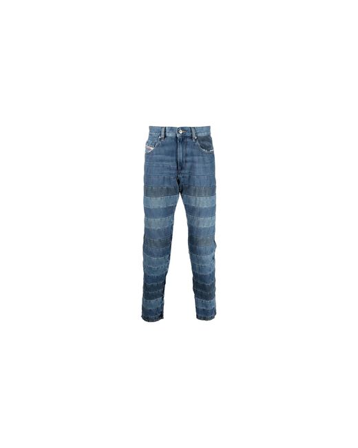 DIESEL Black D-Strukt-Sy3 L.32 Trousers A02270 009Ue 01" for men