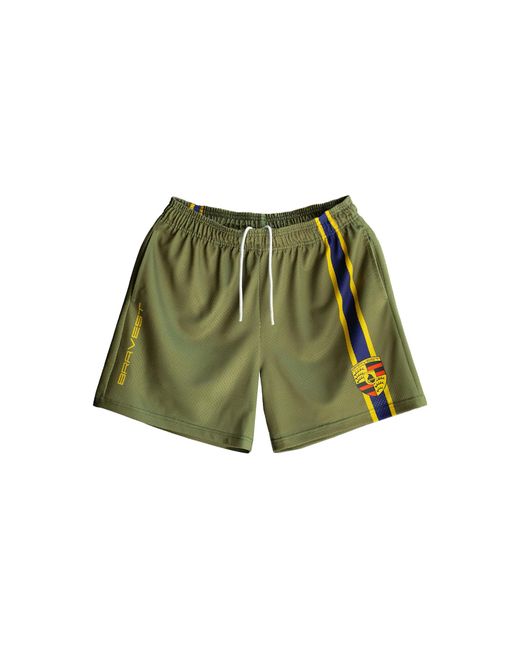 Bravest Studios Green Racing Shorts Bs78"