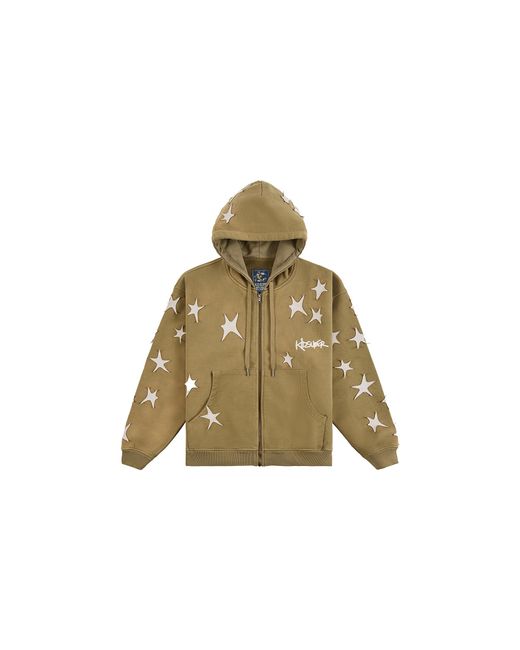 Kidsuper Green Patchwork Washed Hoodie Ks004" for men