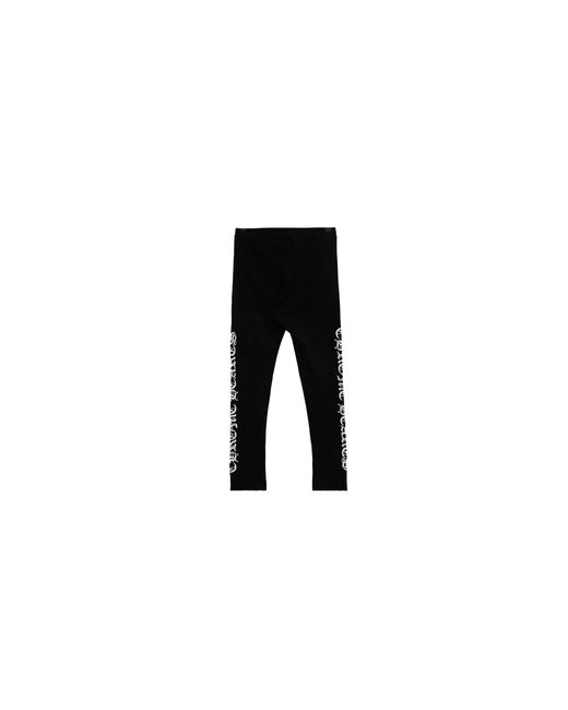 Chrome Hearts Black Scroll Script Leggings Chrm0274"