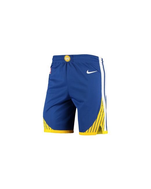 Nike Blue Nba Authentic Aeroswift Road Shorts "Golden State Warriors" 866383 495" for men