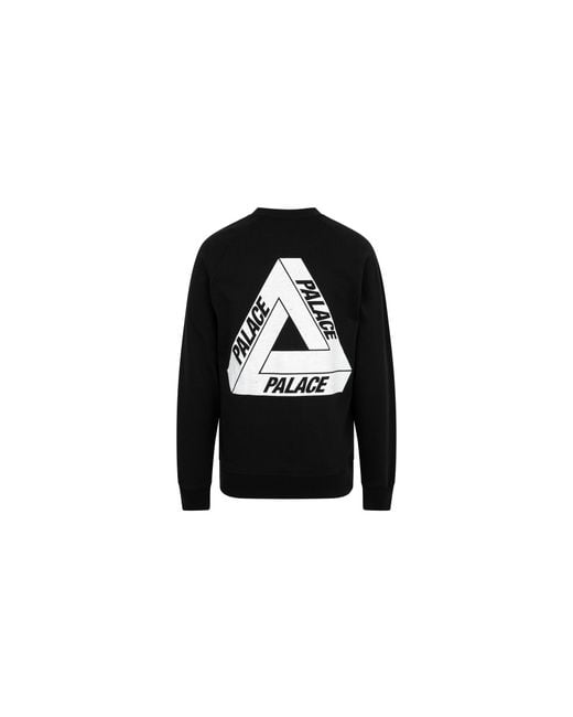 Palace Black Tri-Ferg Crewneck Pa0091" for men