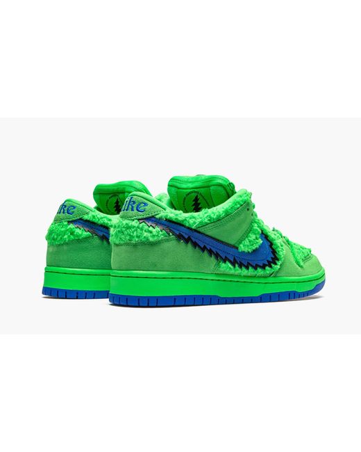 Nike Green Sb Dunk Low "Grateful Dead