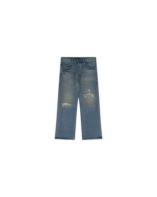 Purple Brand Blue 9 To 5 Denim Jeans P018 Nitf424" for men