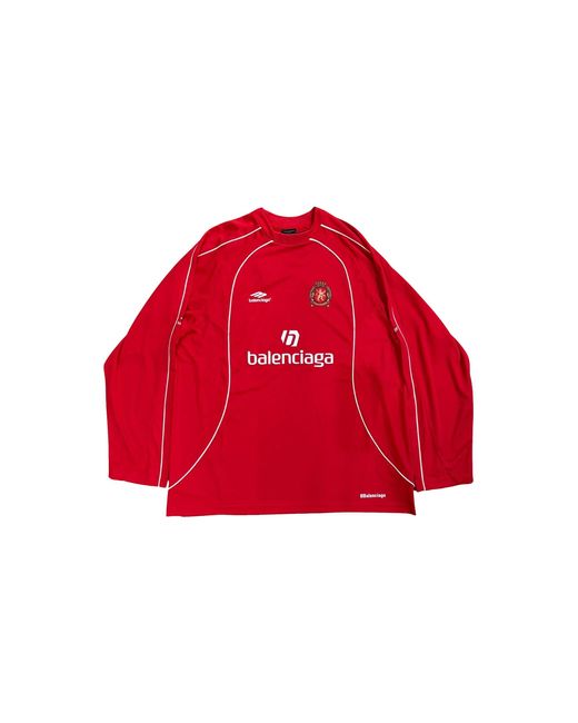 Balenciaga Red Soccer Jersey Milano P00925917" for men