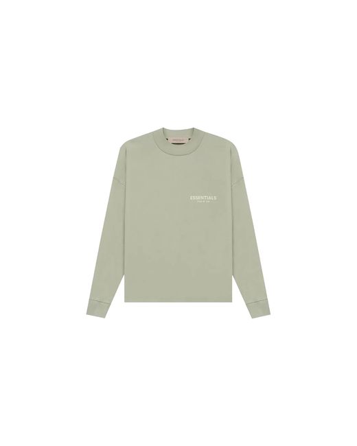 Fear Of God Green Ls T-Shirt "Seafoam" Fogelstseaf" for men