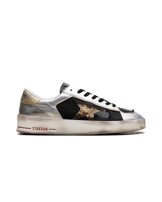 Golden Goose Deluxe Brand Black Stardan Lab Leather And Mesh With Golden Star" Gmf00128 F006429 82783" for men