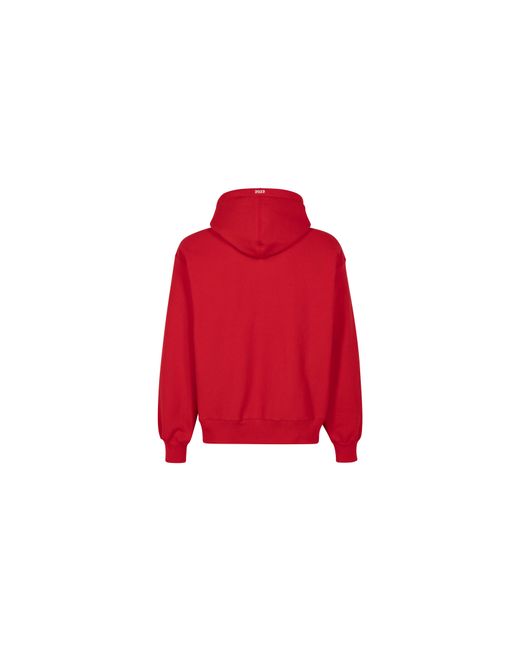 Supreme Red Box Logo Hooded Sweatshirt "Fw23" Su100179"