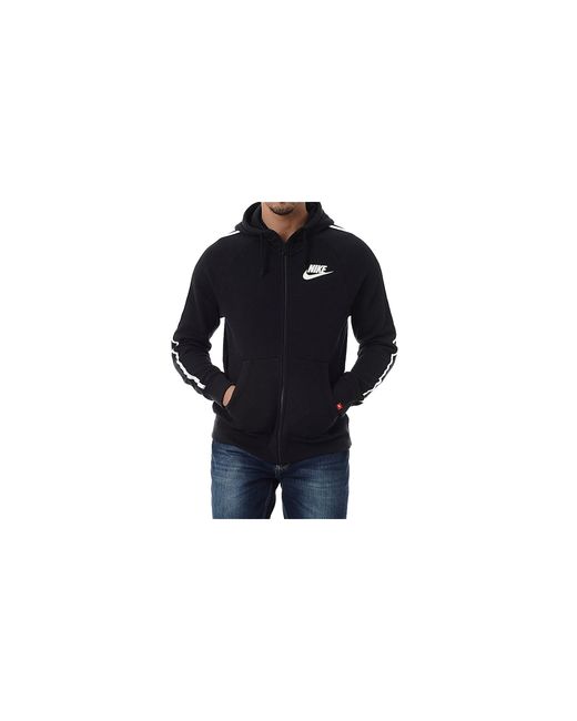 Nike Black Sportswear Full-Zip Hoodie 545229 010" for men