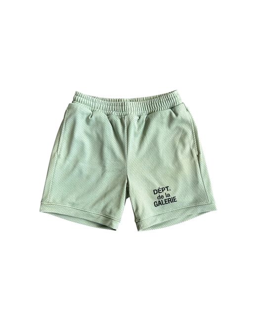 GALLERY DEPT. Green French Logo Mesh Shorts & Gd352" for men