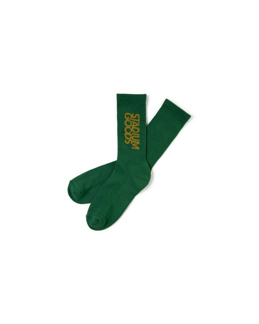 Stadium Goods Green Crew Socks "Lucky" Sgs0159" for men