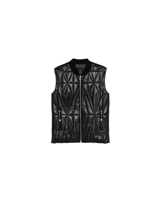 Moncler Black Woven Geocamo Flight Gilet Vest Mon80" for men