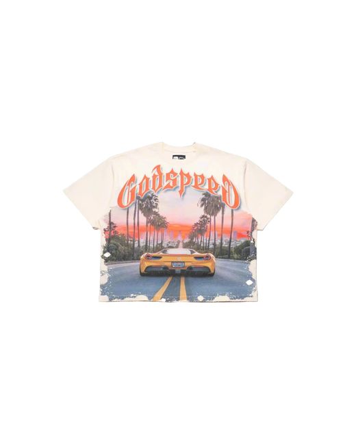 GODSPEED NEW YORK Black Sunset Blvd T-Shirt "Bone" 3Ykvwko5" for men