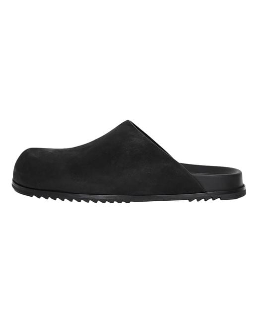 Rick Owens Black Porterville Granola Mule Ru02D6809 Lwn 09" for men