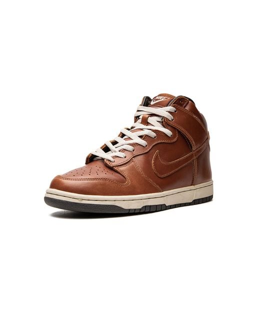 Nike Brown Dunk High Premium "Curry" 305808 771" for men